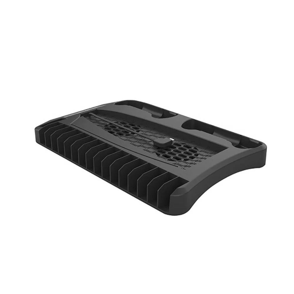 Vertical Stand Cooling Fan System Dual Controller Charging Station Docks with LED Indicator and 2 Port USB Hub for PS5 Game Slots