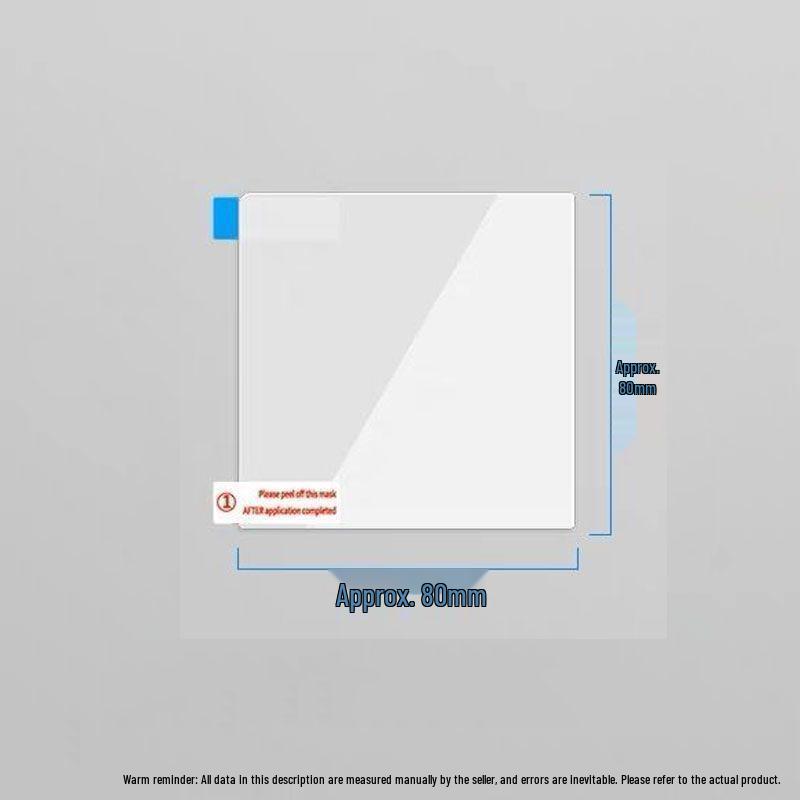 Прозрачная статическая наклейка на автомобиль для видеорегистратора и техосмотра