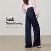 ESE-Y Women's Non-Fading Straight Wide-Leg Jeans