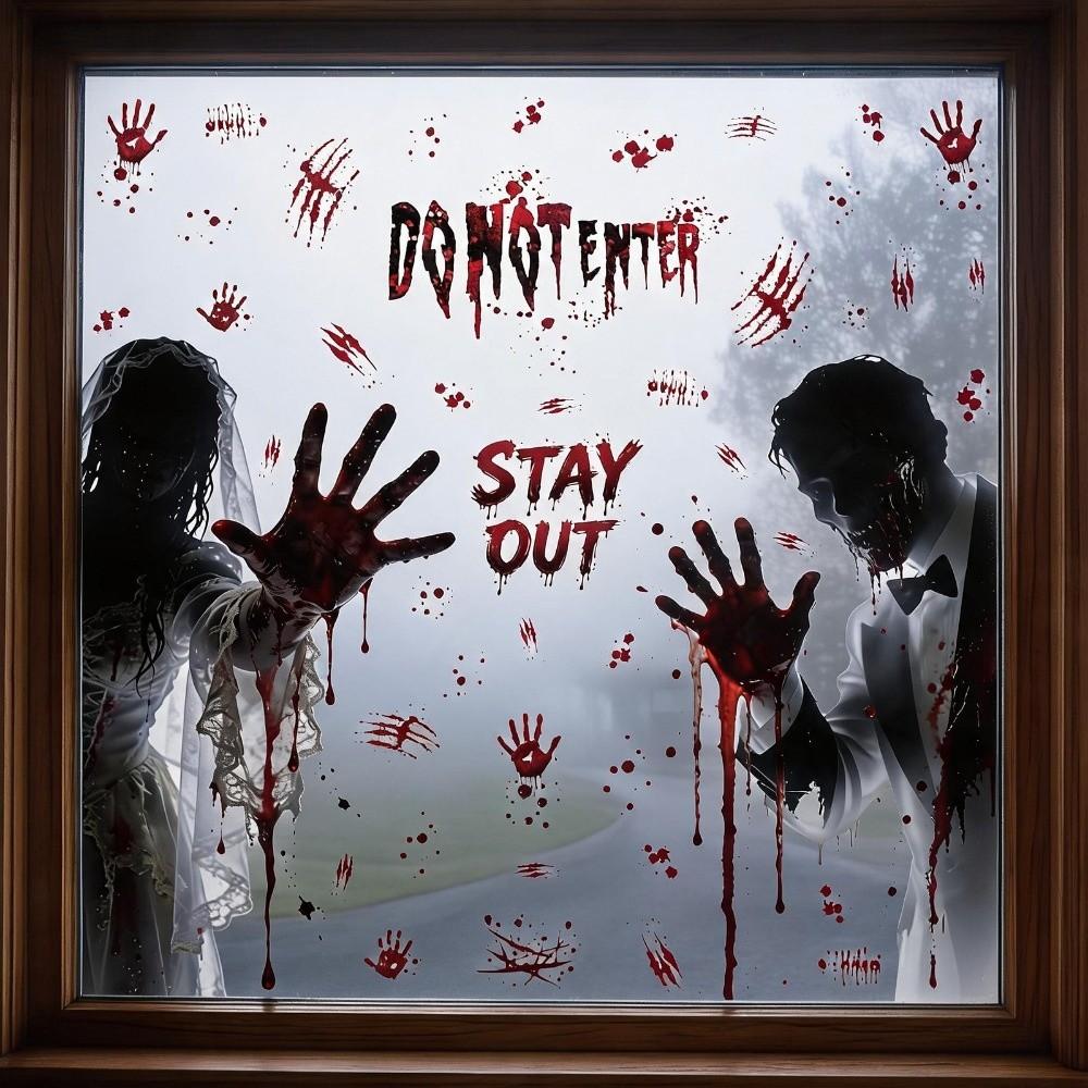 Ghost Claws Scary Ghost Window Sticker Spooky Party Door Stickers Party Supplies