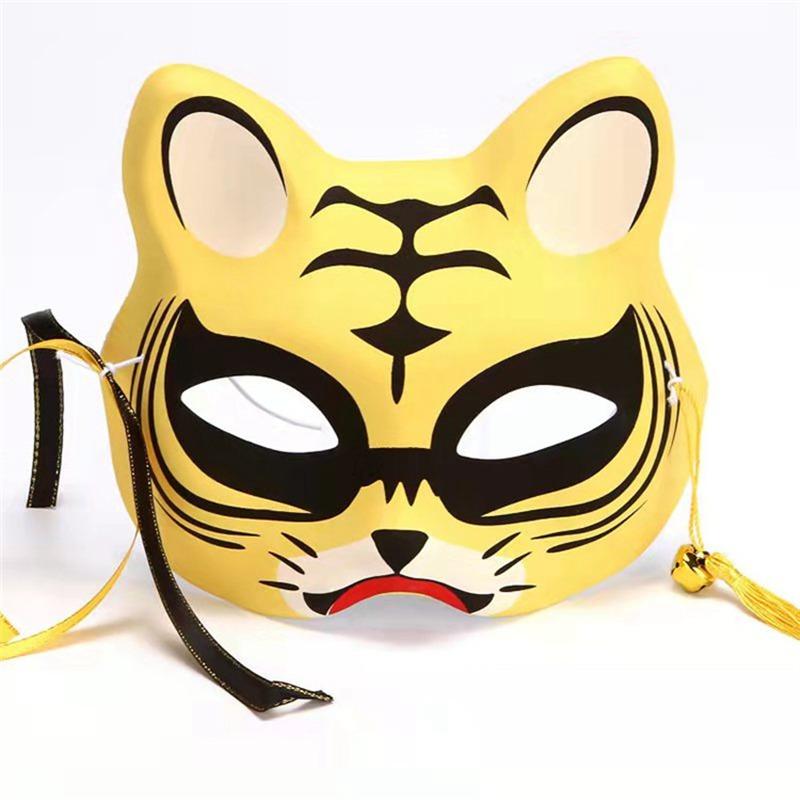 Японская лисица Фея Пятно Маска лисы Маска кошки Лисы Женский оптовый производитель Двуликий TikTok Маска в одном стиле Стойка Scenic
