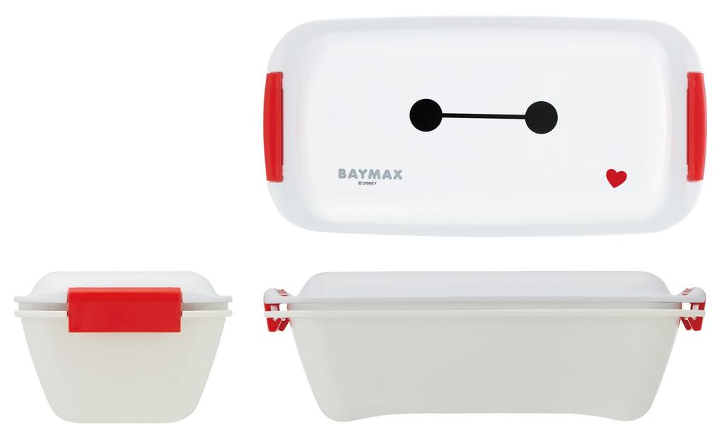 Skater Биомасса Бенто Легкий Одноярусный 530 мл Куполообразный Можно мыть в посудомоечной машине и использовать в микроволновой печи Сделано в Disney Baymax Коробка, Чистый, Ярус, Вместимость, Крышка, Безопасный, Япония, 26,