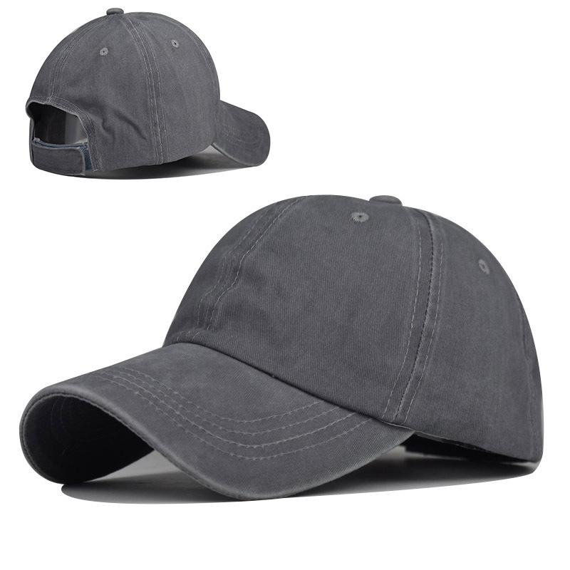 Стираная бейсболка с конским хвостом, импортная европейская и американская кепка с загнутыми полями, весенне-летняя женская спортивная шляпа от солнца