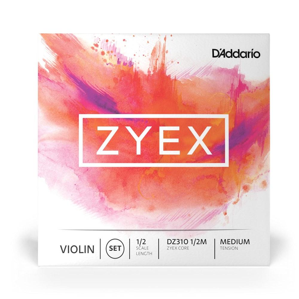 Комплект струн для скрипки D'Addario Zyex DZ310 1/2M Среднее натяжение