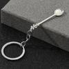Silver Color Jewelry Gift Pendant Handmade Craft Trinkets Metal Key Chain Spoon Keychain Key Ring