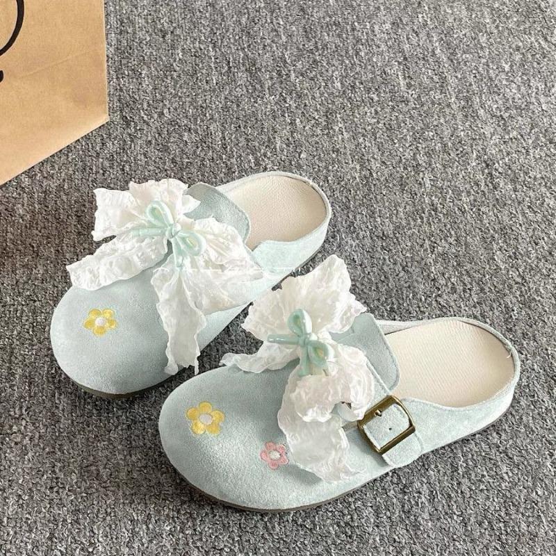 Casual Style Versatile One-pedal Lazy Shoes Women's New Summer with Skirt Bag Head Half Slippers Women