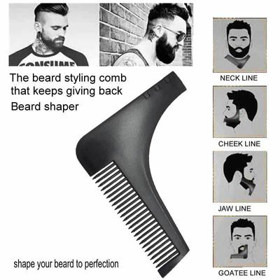 Шаблон для укладки бороды, расческа - под прямым углом, рекламный подарок