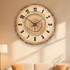 Creative Annual Ring Clock Log Modern Simple Fashionable Annual Ring Wood Grain Home Living Room Personalized Bedroom Wall Clock Clock