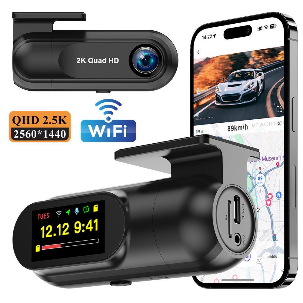 HD 2.5K видеорегистратор с Wi-Fi, GPS-слежением и замедленной записью