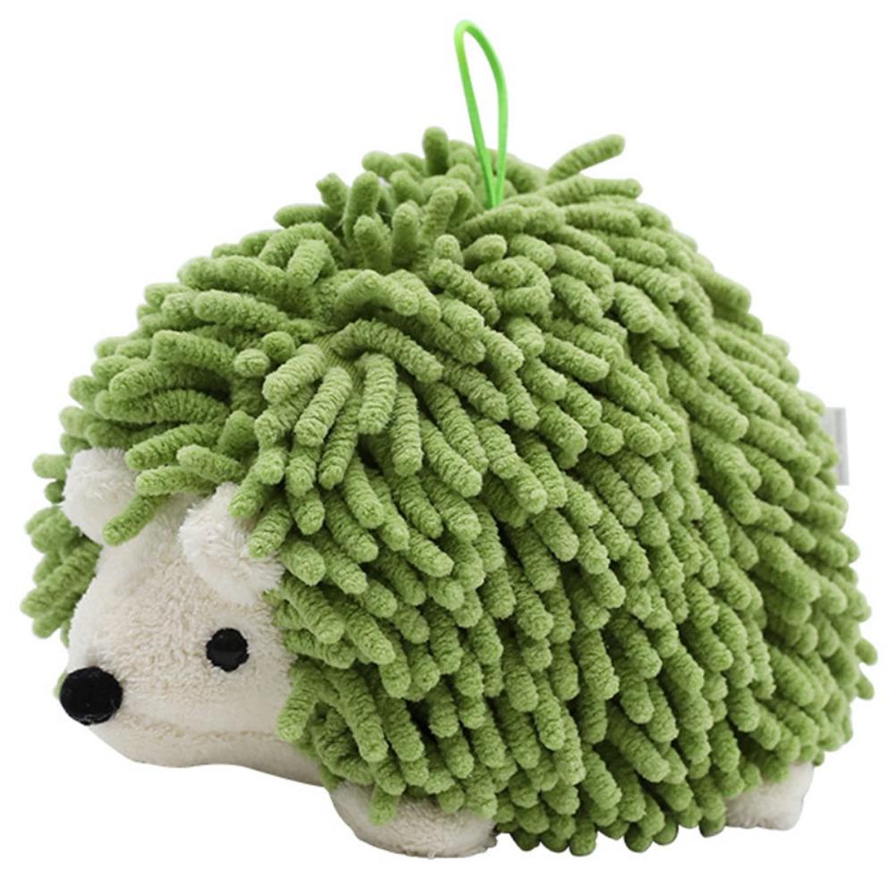 New Soft Hedgehog Chenille Hand Towel Hanging Fluffy Chenille Towel Fast Drying Super Absorbent Funny Hand Towel