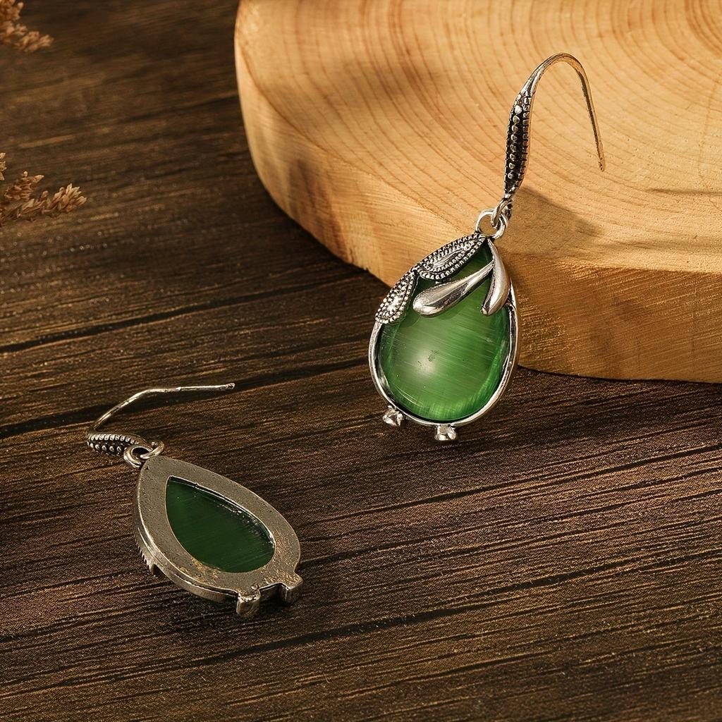Натуральный нефрит Hetian, зеленый нефрит, безопасная пряжка, серьги, украшение из яшмы для женщин