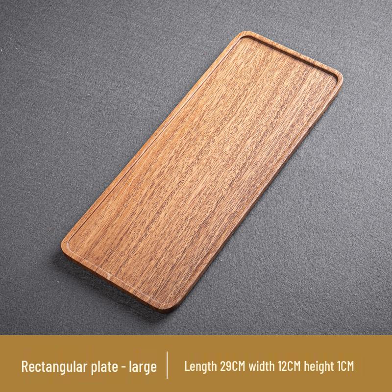 Универсальный поднос из японского ореха – Идеально подходит для подачи чая, фруктов или пиццы в отелях