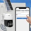 EVKVO 8x ZOOM Солнечная IP-камера Wi-Fi Уличная PTZ Камера с аккумулятором Тревога Обнаружение движения PIR 3м кабель