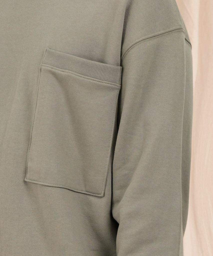 Худи Ellamo Terry Basic Plain с карманом, оверсайз [Зеленый]
