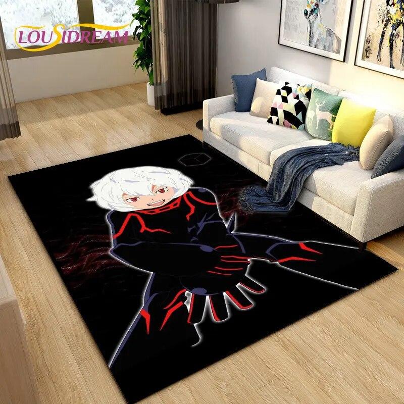 World Trigger Аниме Мультфильм Коврик, Коврик для гостиной Спальня Диван Коврик Украшение, Дети играют Нескользящий напольный коврик