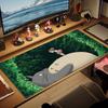 Totoro Print  Cushion Non-slip Laptop Tablet Big Mousepad XXL Mat Mini PC Playmat With Lock edge