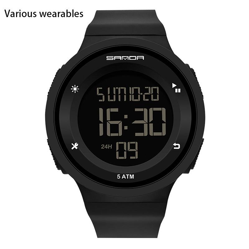 Многофункциональные светящиеся в темноте водонепроницаемые цифровые часы для альпинизма и дайвинга