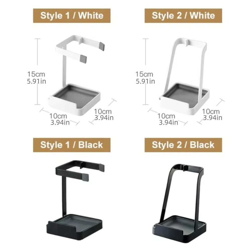 Многофункциональный органайзер-стойка для крышек кастрюль с поддоном, держателем для ложки и крышки, для кухонной утвари