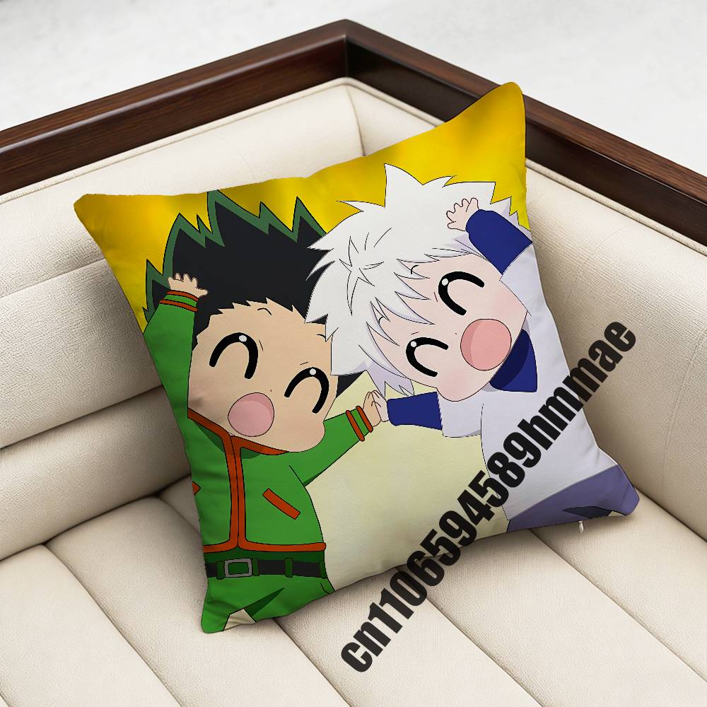 HHunter x Hunter Killua Gon Throw Pillow Case Sham xcm xcm Square Home Pillowcase Cushion Cover