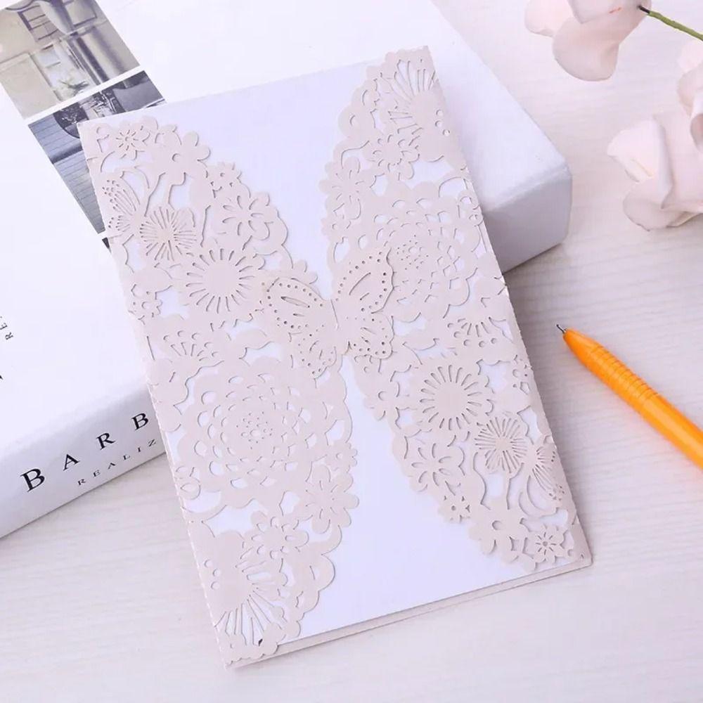 50pcs Decorative 3D Invitation Card Hollow Out Hollow Out Invitation Cards  Graduation