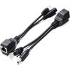 1 Pair POE Cable Passive Power Over Ethernet Adapter Cable POE Splitter RJ45 Injector Power Supply Module 12-48v for IP Camea