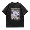 Existence Is Pain T Shirt Funny Meme Cat Kitten Bootleg Vintage Washed Homme Fashion Casual Breathable Unisex Comfortable