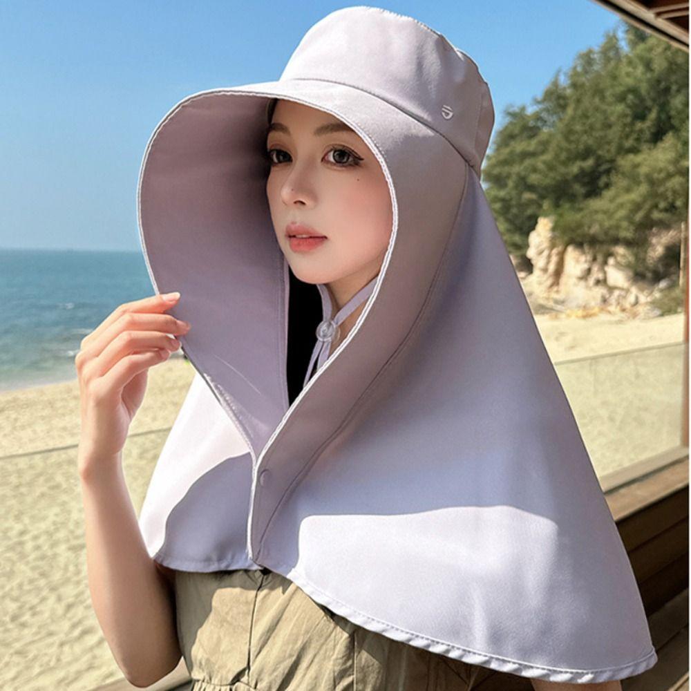 Sunscreen Shawl Fisherman Hat Full Face Sun Protection Neck Protection Cap Sunshade Sun Hat Spring