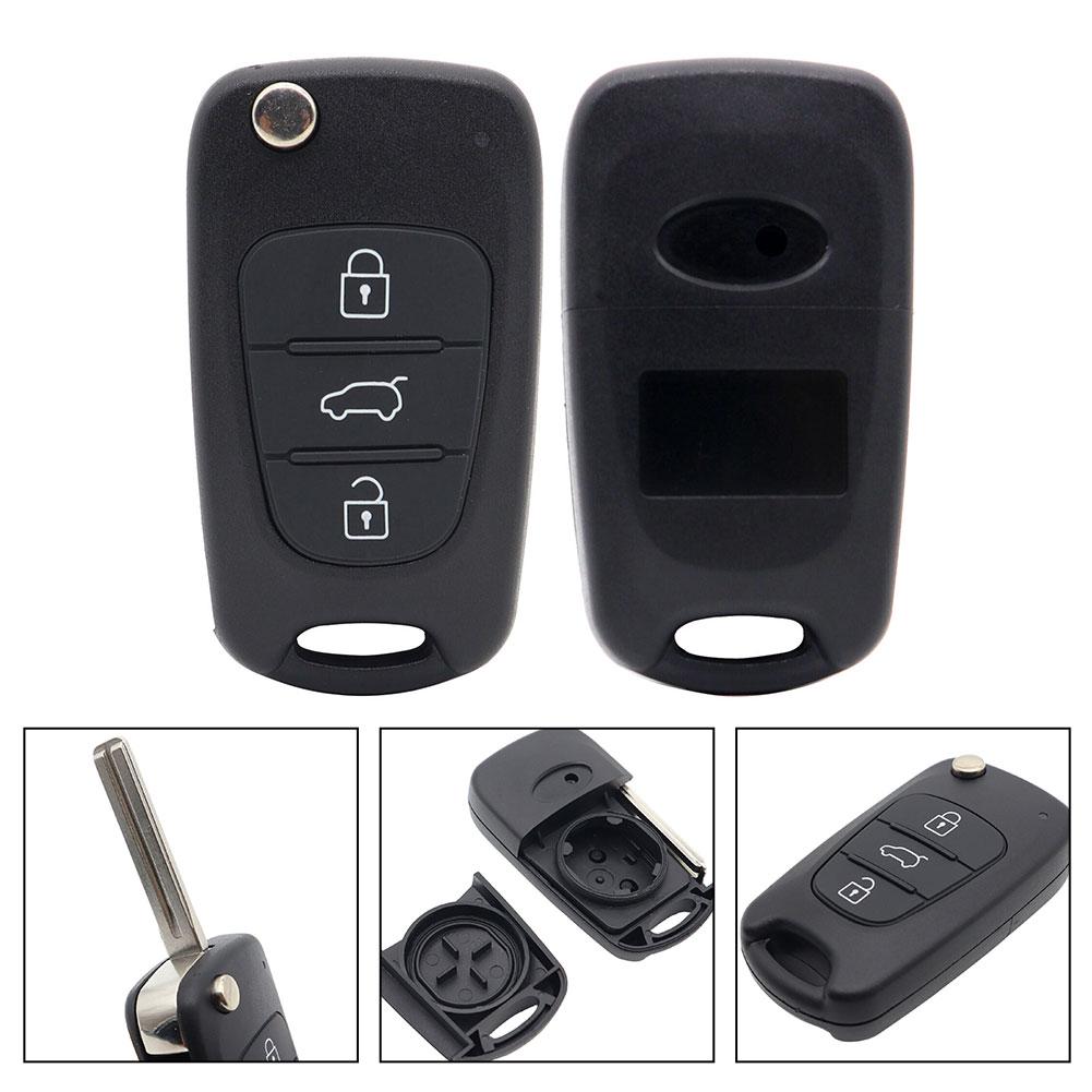 3 Buttons Car Remote Key Case Key Shell Cover For Hyundai IX30 IX35 Tucson Elantra Verna Sonata Smart Remote Case Accessories