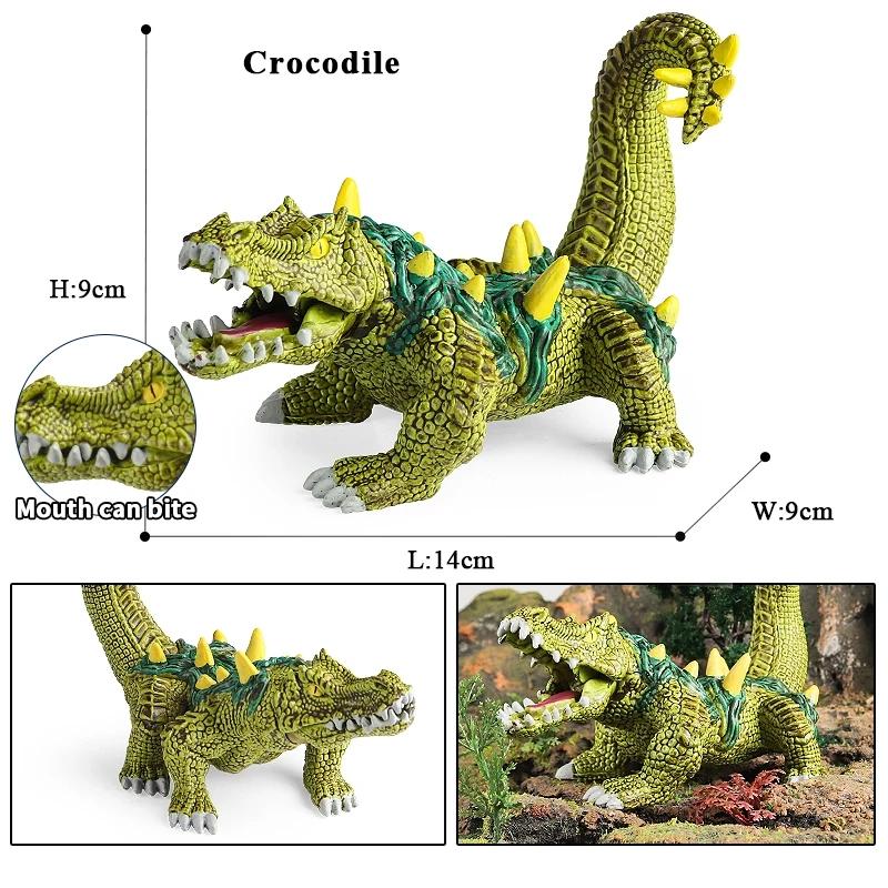 Oenux Original Savage Dinosaurs Myth Dragon Animals Model Fire Bull Octopus Monster Crab Action Figures Kids Collection Toy Gift