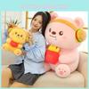 Cute French Fries Burger Bear Plush Doll  Fur For Kids Room Collectors And