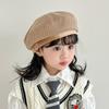 Spring Autumn Beanies Cap Korean Painter Hats Retro Baby Beret  Boys Girls