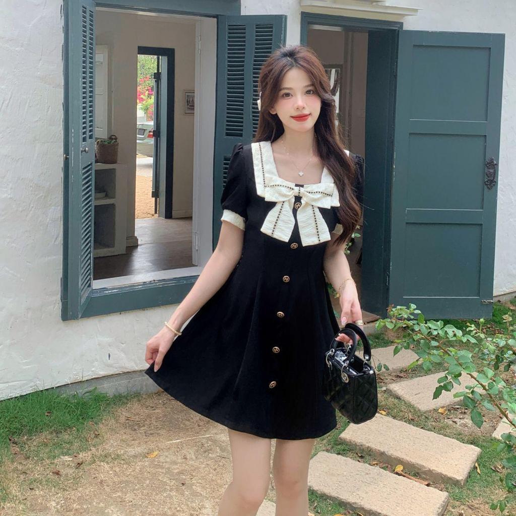 Платье-бант для похудения больших размеров 2024 - Новая летняя повседневная мода для женщин