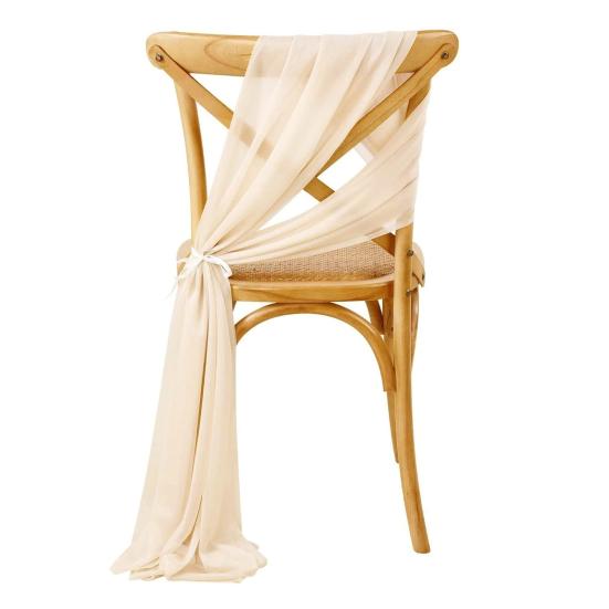 Шифоновые ленты на стулья, украшения для прохода на свадьбе, 9 футов, немнущаяся драпировочная ткань для церемонии, приема, вечеринки, банкетного украшения