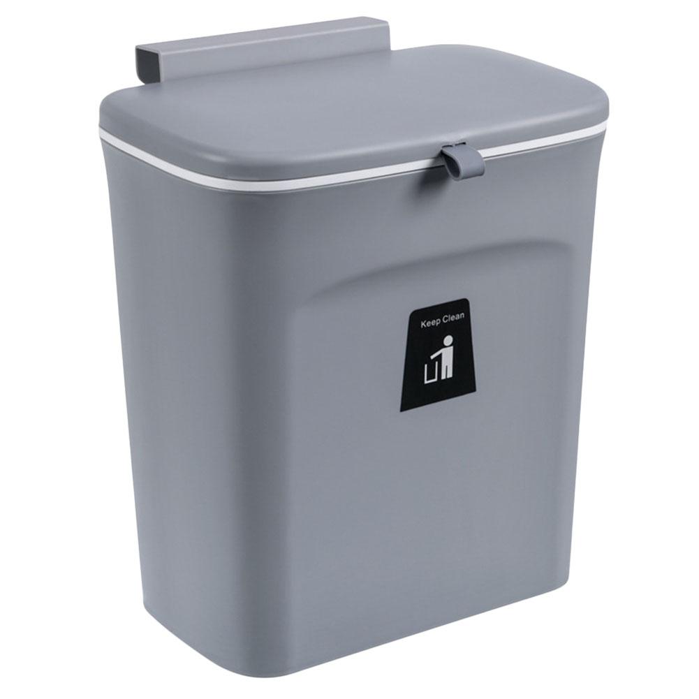 Fr 7/9L Kitchen Waste Bin Garbage Can Wall Mounted with Sliding Lid for Under Si