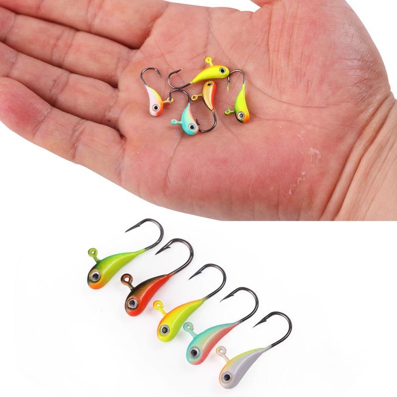 Крючки с приманками для зимней рыбалки,5 шт