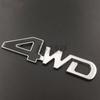 Car Styling 3D 4WD 4 Wheel Drive J3Offroad 4 x 4 Car Metal Alloy Trunk Fender Adhensive Badge Body Tailgate Displaceme Emblem