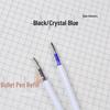 Сменные стержни Moresable для шариковой ручки, стираемые, нажимные, Crystal Blue и Carbon Black, 20/50 упаковок для студентов