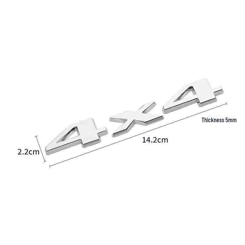 3D-наклейка на внедорожник 4X4 из металла - значок Wrangler Compass Tail
