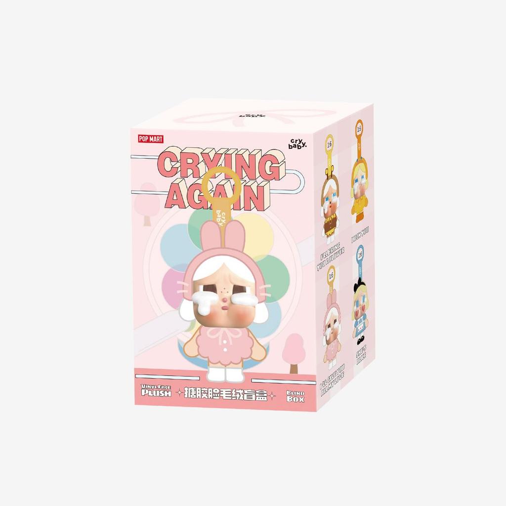 POP MART CRYBABY Crying Again Series-Виниловая Мордочка Плюшевая Блайнд Бокс (Индивидуальная упаковка / Набор из 6 предметов)
