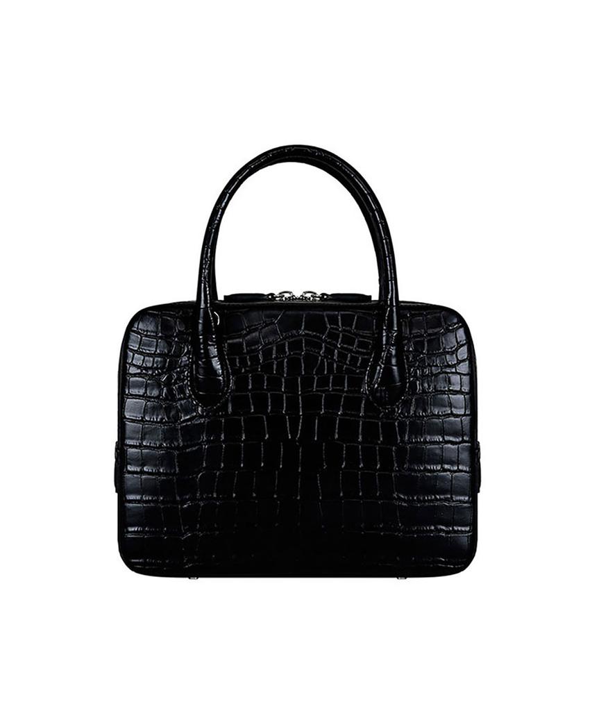 Vis A Vis Croc-Effect Cross Body Bag (Black)