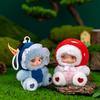 14Cm Mushroom Girl Vinyl Plush Toys Cute Fungi Fairy Stuffed Doll Soft Kawaii Forest Toy For Kids Creative Gifts Bag Pendant