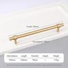T Shape Drawer Pulls Satin Brass Cabinet Knobs Nordic Furniture Handles  Kitchen Cabinet Wardrobe