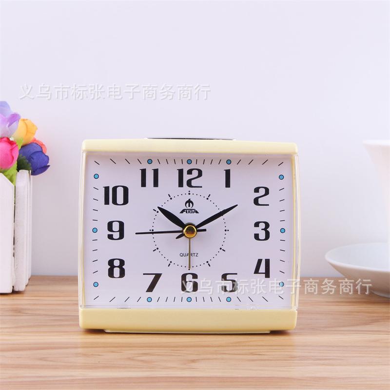 Fidelity silent alarm clock student dormitory luminous clock children's bedroom bedside small alarm clock table desk clock
