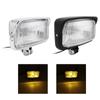 1 Pcs Black/Chrome Universal Square Retro Motorcycle Headlamp Rectangle Front Head Light For Harley Chopper Bobber Triumph