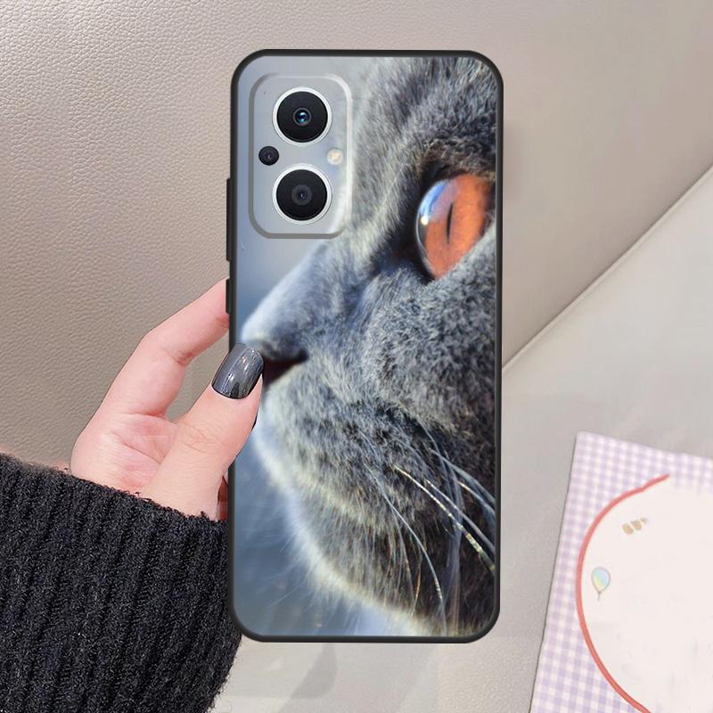 Чехол для кошки Британская короткошерстная для OPPO Reno 12 14 13 11 10 Pro 11F 12F 13F 14F 7 8 Lite Чехол OPPO Find X6 X5 X8 X9 Pro