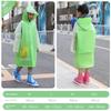 School Bag with Double Raincoat and Rain Poncho, Kindergarten Children's Hat with Brim, Primary School Students' Full-Body Rain Protection for Heavy