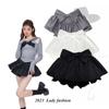 Summer Style Fashion Brand Women Skirt Korean Style Women's Y2K Clothes Summer White Ruffle Mini Skirt Lace Patchwork