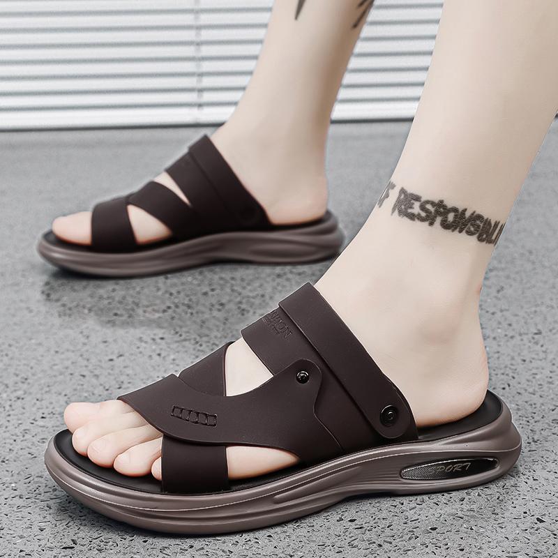 2024 Hot Sale Summer Waterproof Non-Slip Sandals Men's Soft Bottom Wear-Resistant Slippers Dual-Purpose Breathable Sandals Men