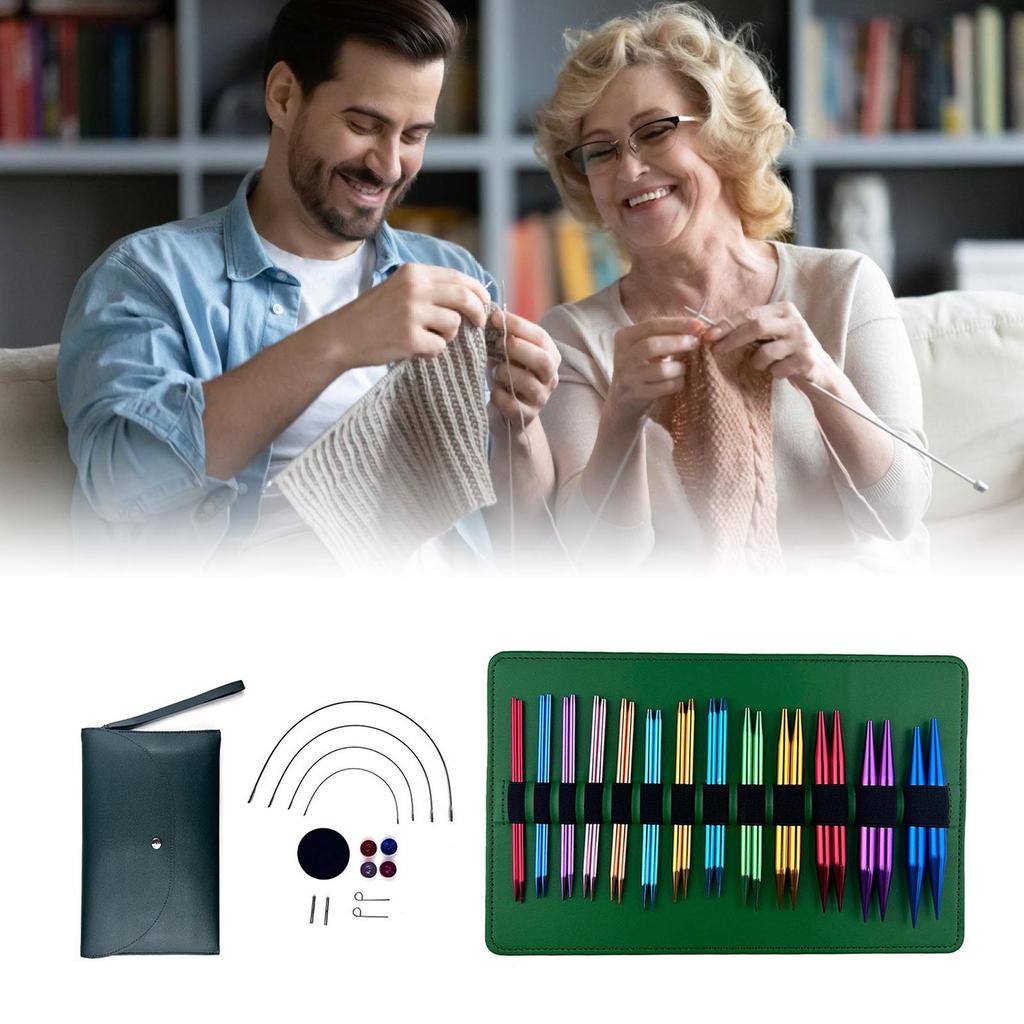 Инструмент для вязания своими руками, сменные алюминиевые спицы, наборы для начинающих, предназначенные для любителей ручного вязания