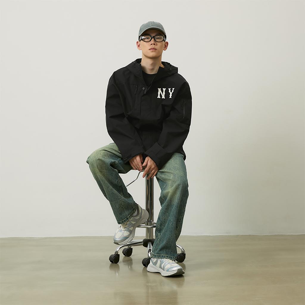 New MLB New York Yankees Basic Collection 24FW Jacket Unisex Black 3AWJB0644-50BKS